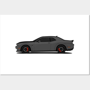 HELLCAT SIDE DARK-GREY Posters and Art